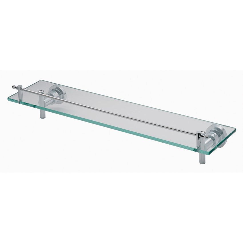 Picture of DE L'EAU MEZZO SINGLE RAILED GLASS SHELF - LV24CP