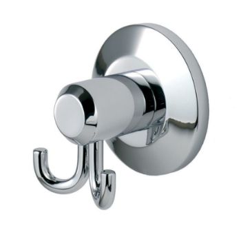 De L'eau Tempo Double Robe Hook - LW02CP Picture of De L'eau Tempo Double Robe Hook - LW02CP