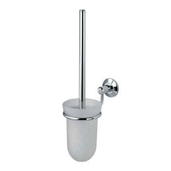 De L'eau Tempo Glass Toilet Brush Holder - LW14CP Picture of De L'eau Tempo Glass Toilet Brush Holder - LW14CP