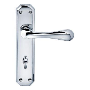 Picture of Eden WC Bathroom Door Handle - Dl412Cp Picture of Eden WC Bathroom Door Handle - Dl412Cp