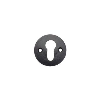 Antique Black Euro Cylinder Escutcheon - FF08 Picture of Antique Black Euro Cylinder Escutcheon - FF08