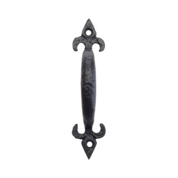 Antique Black Fleur de Lys Pull Handle - FF42 Picture of Antique Black Fleur de Lys Pull Handle - FF42
