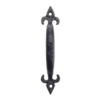 Antique Black Fleur de Lys Pull Handle - FF43 Picture of Antique Black Fleur de Lys Pull Handle - FF43