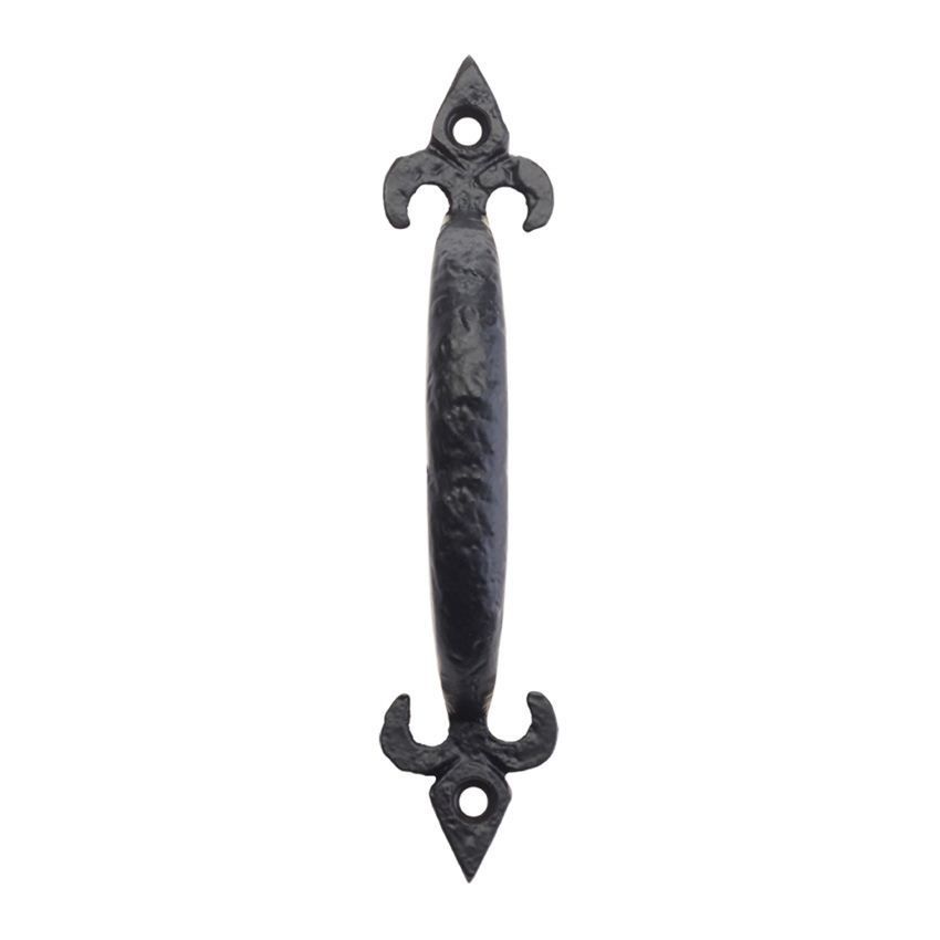 Picture of Antique Black Fleur de Lys Pull Handle - FF43