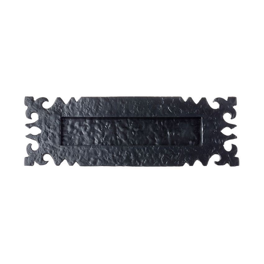 Picture of 304 x 102mm Antique Black Ledbury Letter Plate - FF37