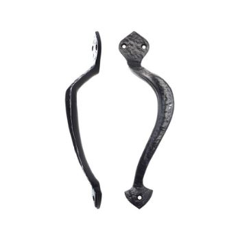 Antique Black Offcentre Pull Handle - FF80R Picture of Antique Black Offcentre Pull Handle - FF80R