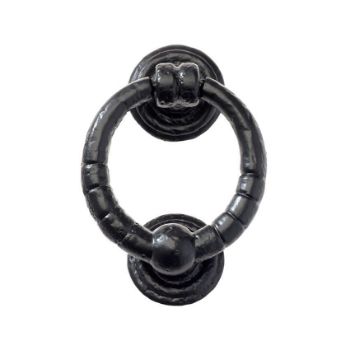 Antique Black Ring Knocker - FF71 Picture of Antique Black Ring Knocker - FF71