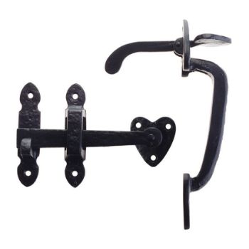 Antique Black Thumb Latch - FF26 Picture of Antique Black Thumb Latch - FF26