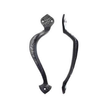 Antique Black Offcentre Pull Handle - FF80L Picture of Antique Black Offcentre Pull Handle - FF80L