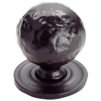 Hammered Ball Cupboard Knob On Rose - FTD1078BBA Picture of Hammered Ball Cupboard Knob On Rose - FTD1078BBA