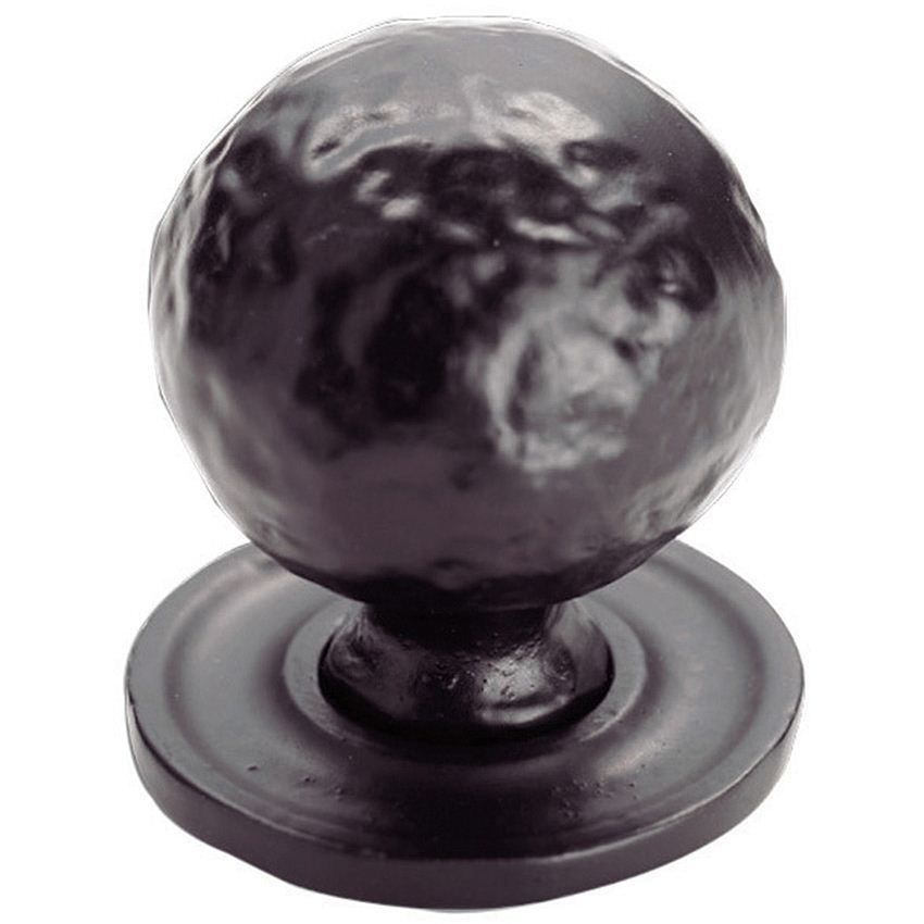 Picture of Hammered Ball Cupboard Knob On Rose - FTD1078BBA