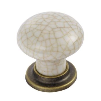 Porcelain Cupboard Knob With Finished Base - FTD630AABIC Picture of Porcelain Cupboard Knob With Finished Base - FTD630AABIC