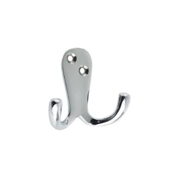 Fulton and Bray Double Robe Hook - ZAB82CP Picture of Fulton and Bray Double Robe Hook - ZAB82CP