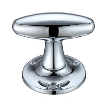 Fulton and Bray Extended Oval Mortice Door Knobs - FB503CP Picture of Fulton and Bray Extended Oval Mortice Door Knobs - FB503CP