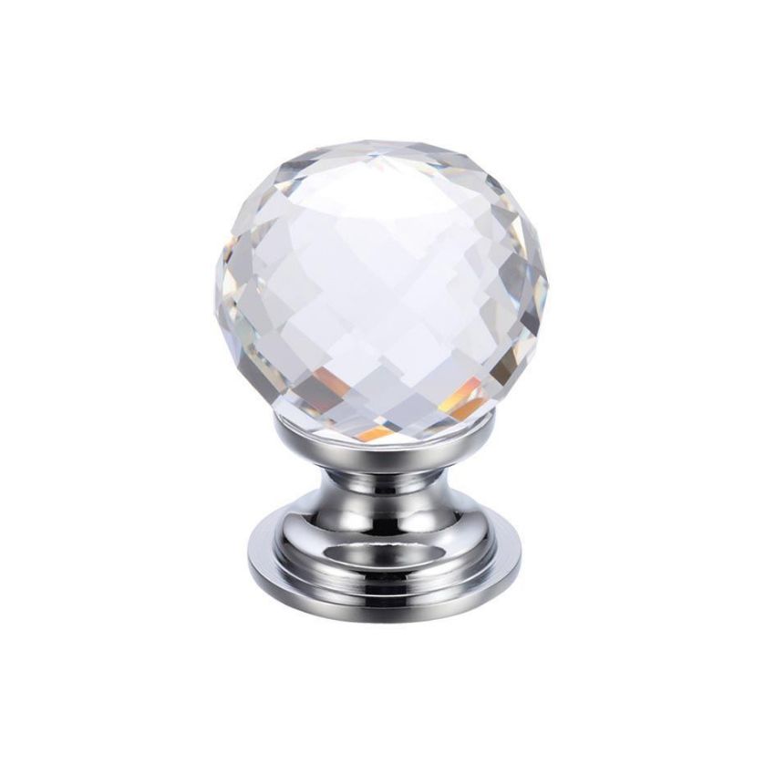Picture of Faceted Glass Ball Cabinet Knob - FCH03BCP