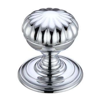 Fulton and Bray Flower Mortice Door Knobs - FB307CP Picture of Fulton and Bray Flower Mortice Door Knobs - FB307CP