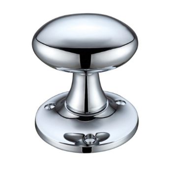 Fulton and Bray Oval Mortice Door Knobs - FB500CP Picture of Fulton and Bray Oval Mortice Door Knobs - FB500CP