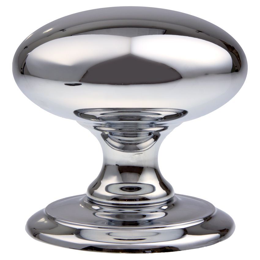 EHardware JV49 Centre Door Knob - 60mm Diameter, Choice Of Polished Chrome, Satin Chrome, Or Polished Brass