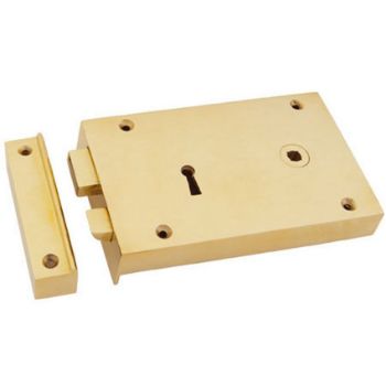 Large Right Hand Rim Lock - 83588 Picture of Large Right Hand Rim Lock - 83588