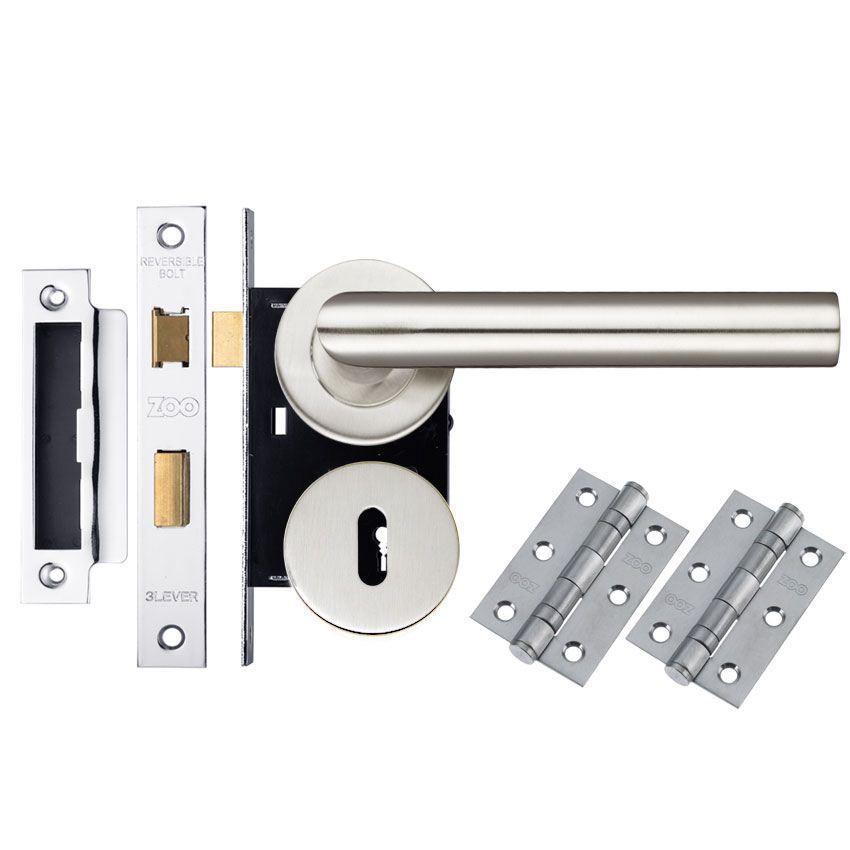Picture of Mitred Lock Door Handle Pack - DPMIRLK