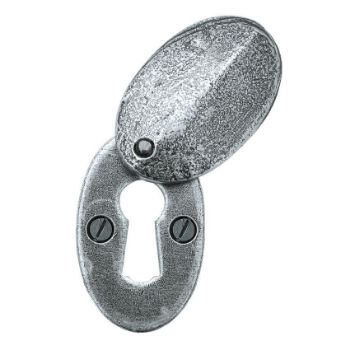 Pewter Oval Escutcheon & Cover - 33664 Picture of Pewter Oval Escutcheon & Cover - 33664