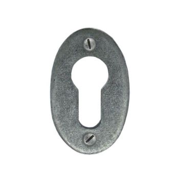 Pewter Oval Euro Escutcheon - 33706 Picture of Pewter Oval Euro Escutcheon - 33706