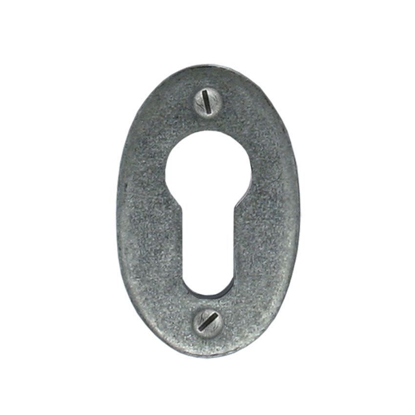 Picture of Pewter Oval Euro Escutcheon - 33706