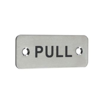 Rectangular Pull Sign - ZAS34SS Picture of Rectangular Pull Sign - ZAS34SS