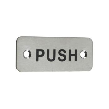 Rectangular Push Sign - ZAS33SS Picture of Rectangular Push Sign - ZAS33SS