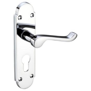 Contract Oxford Euro Cylinder Door Handle - Pr011Epcp Picture of Contract Oxford Euro Cylinder Door Handle - Pr011Epcp