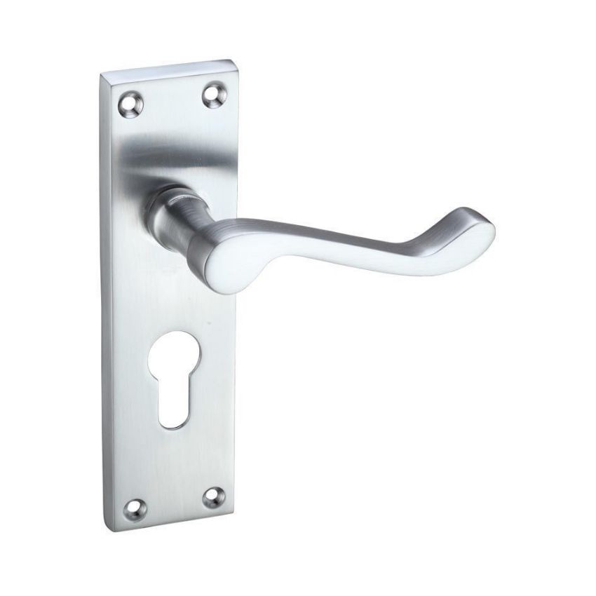 Picture of Contract Victorian Scroll Euro Cylinder Door Handle - Pr021Epsc