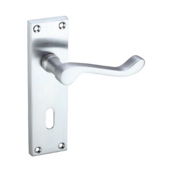 Picture of Contract Victorian Scroll Lock Door Handle - Pr021Sc Picture of Contract Victorian Scroll Lock Door Handle - Pr021Sc