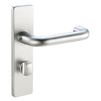 Safety WC Bathroom handle on backplate - ZAA013SA Picture of Safety WC Bathroom handle on backplate - ZAA013SA