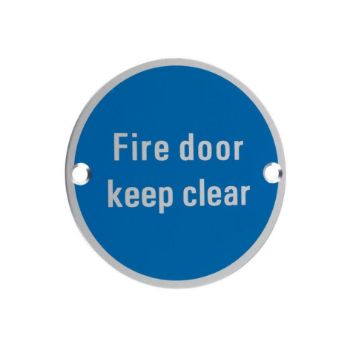 Aluminium Fire Door Keep Clear Sign - ZSA11SA Picture of Aluminium Fire Door Keep Clear Sign - ZSA11SA