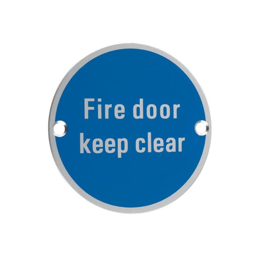Picture of Aluminium Fire Door Keep Clear Sign - ZSA11SA