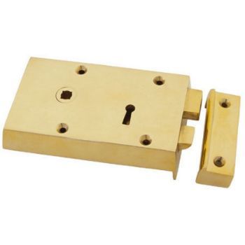 Small Left Hand Rim Lock - 83577 Picture of Small Left Hand Rim Lock - 83577