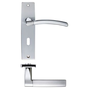 Picture of Amalfi Lock Door Handle - Zpz081Sccp Picture of Amalfi Lock Door Handle - Zpz081Sccp