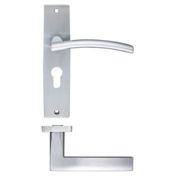 Picture of Amalfi Euro Cylinder Door Handle - Zpz081Epsc Picture of Amalfi Euro Cylinder Door Handle - Zpz081Epsc