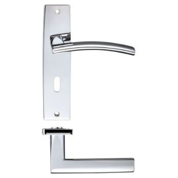 Picture of Amalfi Lock Door Handle - Zpz081Cp Picture of Amalfi Lock Door Handle - Zpz081Cp