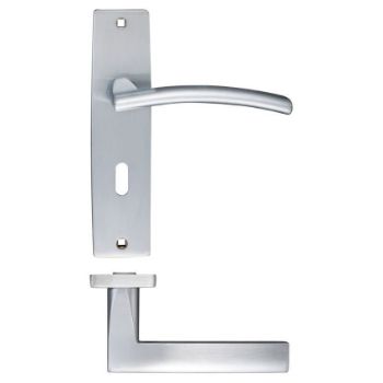 Picture of Amalfi Lock Door Handle - Zpz081Sc Picture of Amalfi Lock Door Handle - Zpz081Sc