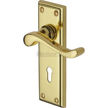 Edwardian Lock Handle - W3200PB Picture of Edwardian Lock Handle - W3200PB