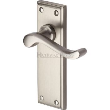 Picture of Edwardian Latch Door Handle - W3213Sn Picture of Edwardian Latch Door Handle - W3213Sn
