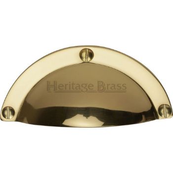 Traditional Cabinet Drawer Pull Handle in Polished Brass- C1700-PB Traditional Cabinet Drawer Pull Handle in Polished Brass- C1700-PB