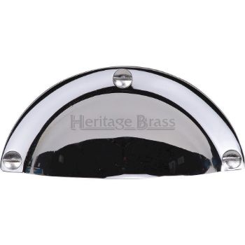 Traditional Cabinet Drawer Pull Handle in Polished Chrome - C1700-PC Traditional Cabinet Drawer Pull Handle in Polished Chrome - C1700-PC