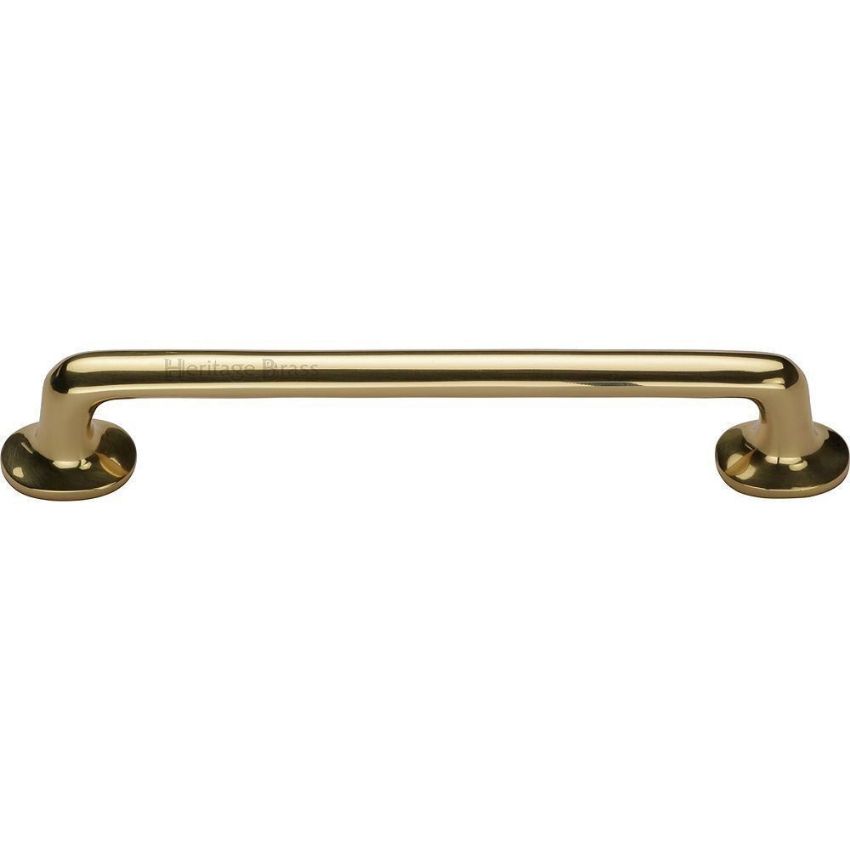 Curved Pull Handle in Polished Brass- C0376-PB