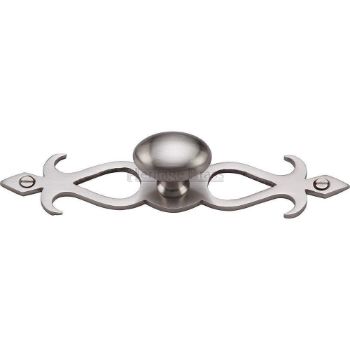 Oval Backplate Design Cabinet Knob in Satin Nickel Finish - C3072-SN Oval Backplate Design Cabinet Knob in Satin Nickel Finish - C3072-SN