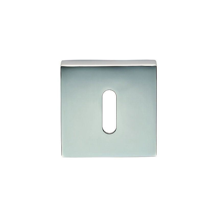 Square Key Lock Escutcheon in Chrome Finish - CEB003QCP