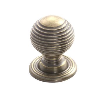 Queen Anne Cupboard Knob In Florentine Brass  - M1003FB Picture of Queen Anne Cupboard Knob In Florentine Brass  - M1003FB