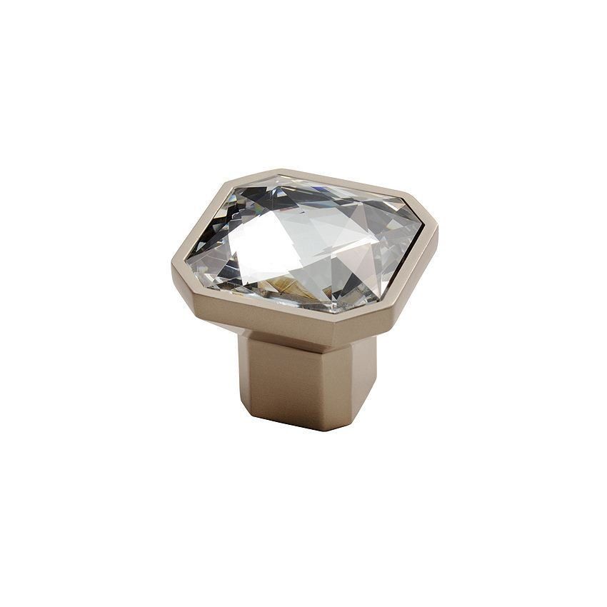 Picture of Square Crystal Glass Cupboard Knob - FTD790BMSN