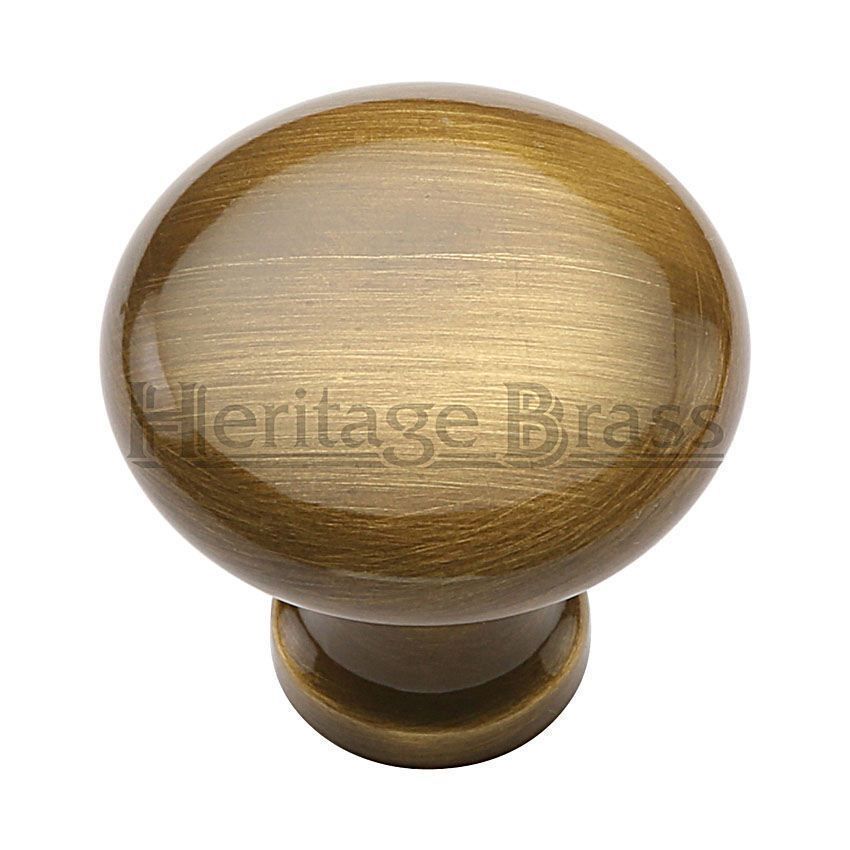 Mushroom Design Cabinet Knob in Antique Brass Finish - C113-AT